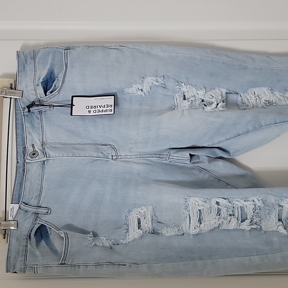 Rue21+ Size 20 High Rise Ankle Jeggings, Light Wash, Distressed, NEW with Tag - Picture 11 of 13